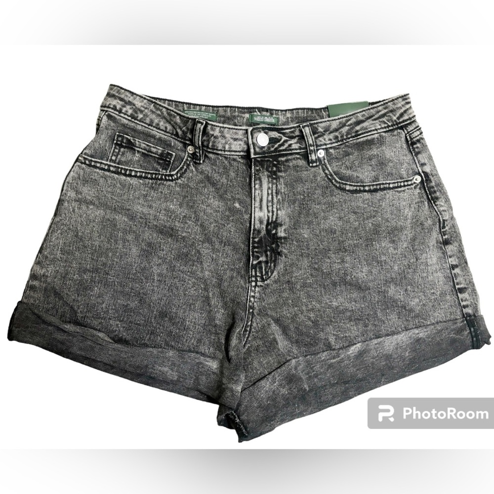 Target High-Rise Rolled Cuff Shorts